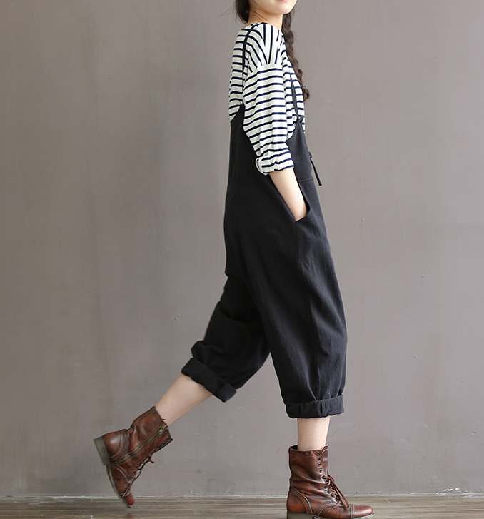 The Relaxed Linen Overalls