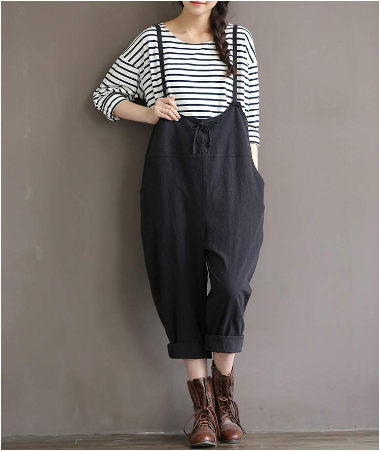 The Relaxed Linen Overalls