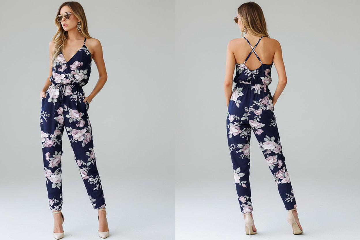 The Blossom-Tied Romper