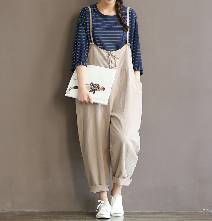 The Relaxed Linen Overalls