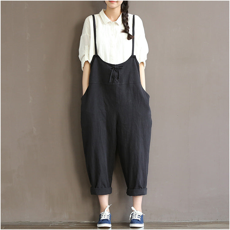 The Relaxed Linen Overalls