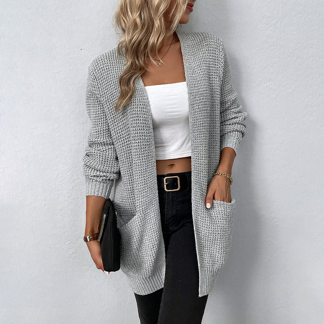 Ladies' Pocketed Knit Cardigan