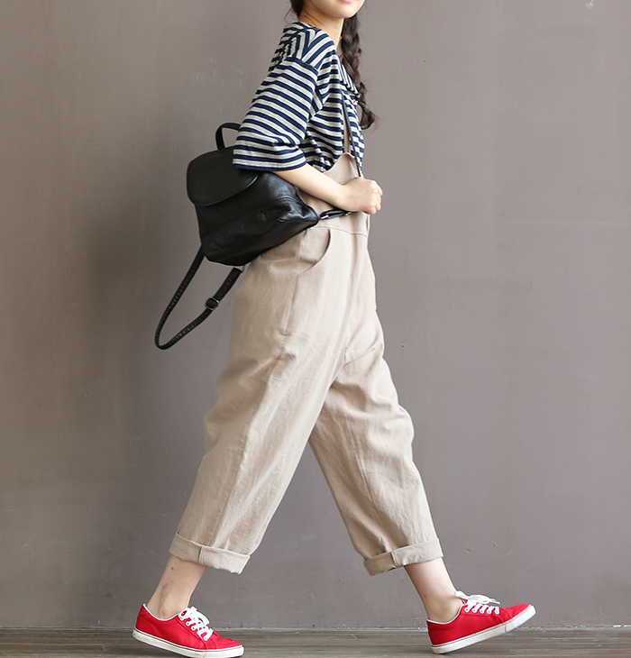 The Relaxed Linen Overalls